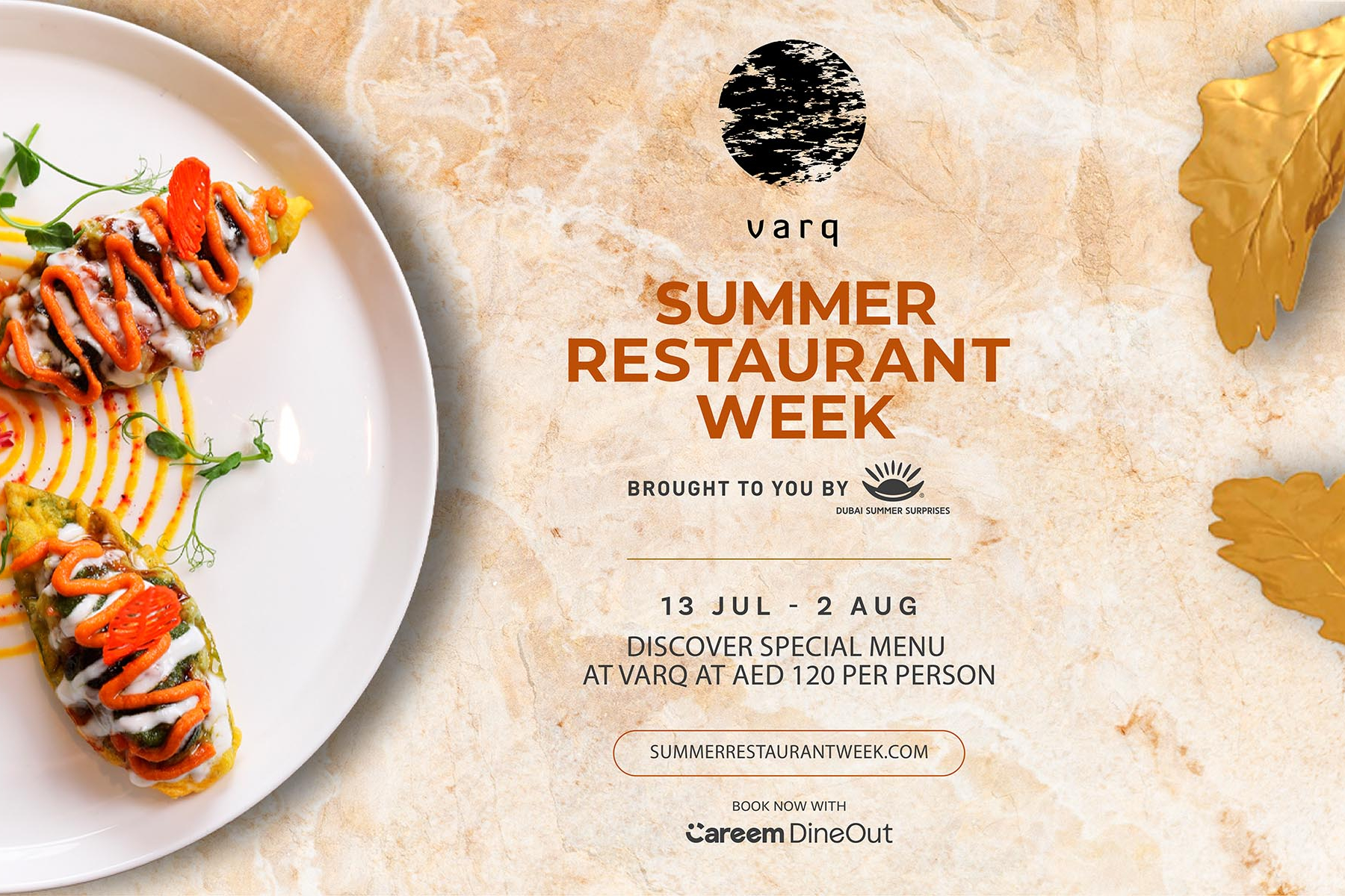 Varq Dubai Summer Restaurant Week Taj Exotica Palm Jumeirah
